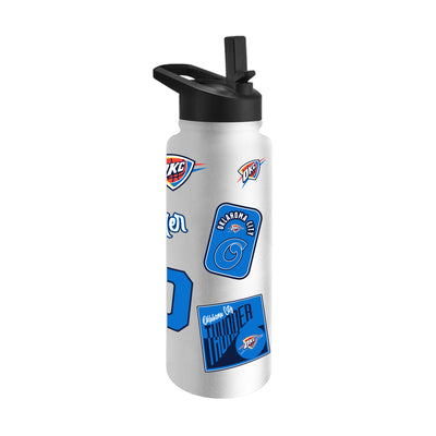 Oklahoma City Thunder 34oz White Dreamweave Quencher Bottle