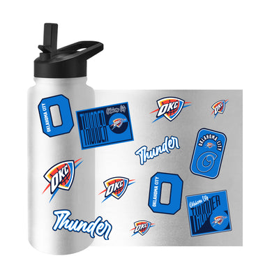 Oklahoma City Thunder 34oz White Dreamweave Quencher Bottle