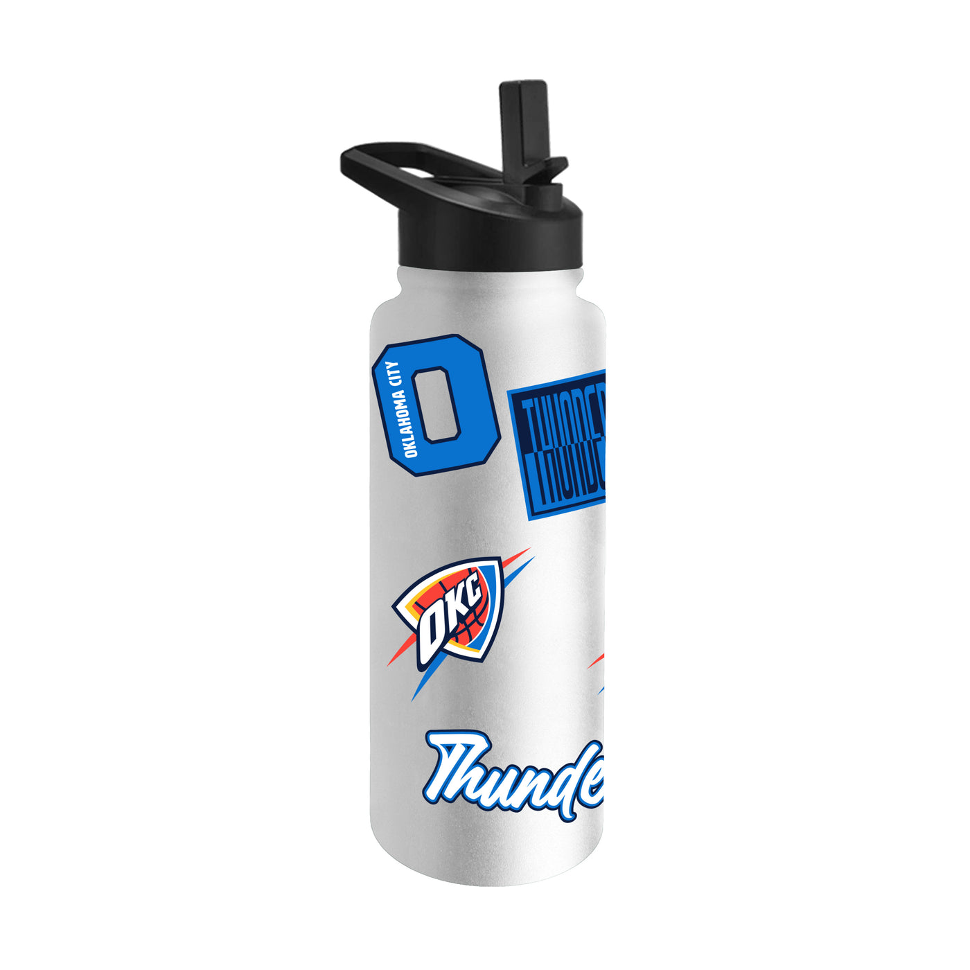 Oklahoma City Thunder 34oz White Dreamweave Quencher Bottle