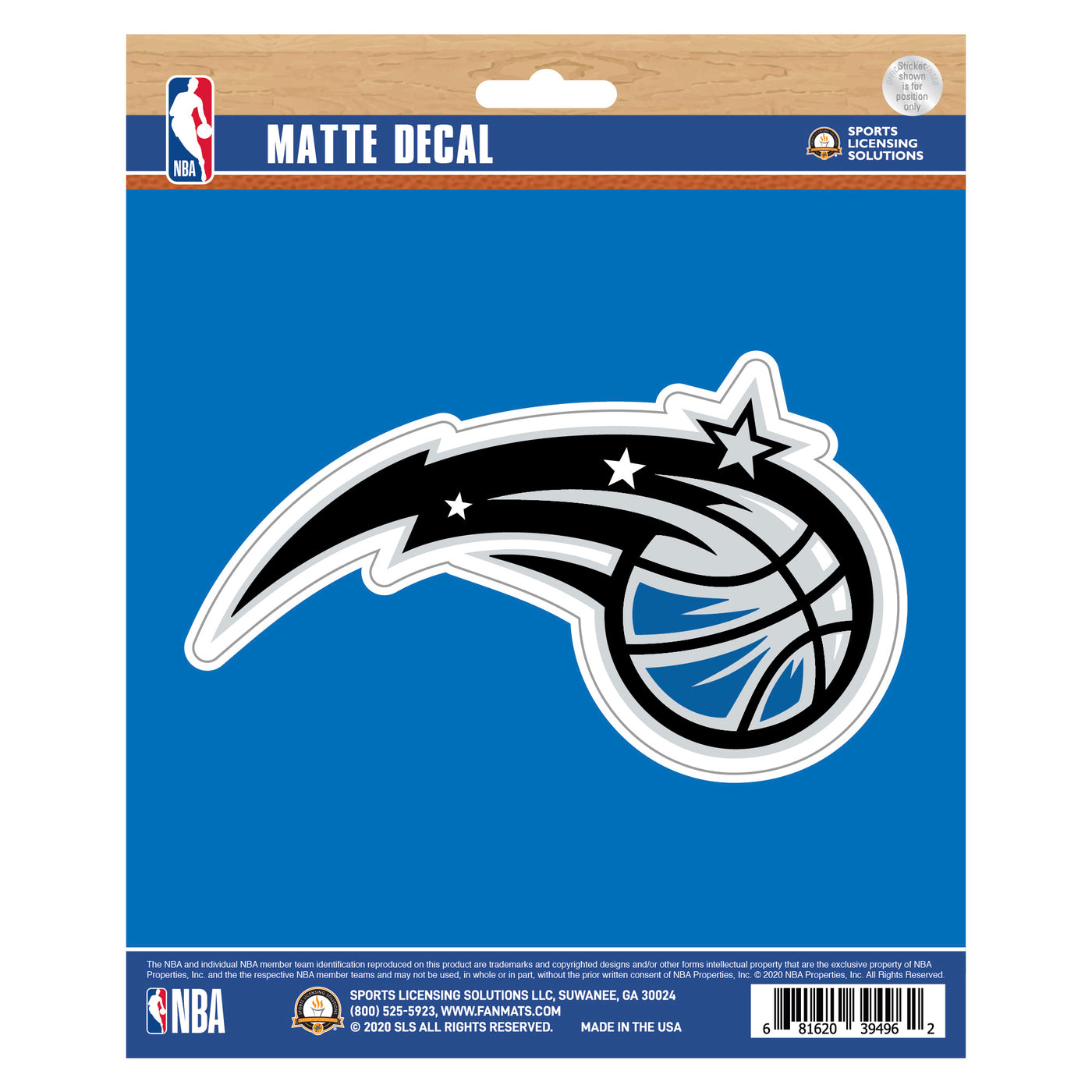 NBA - Orlando Magic Matte Decal