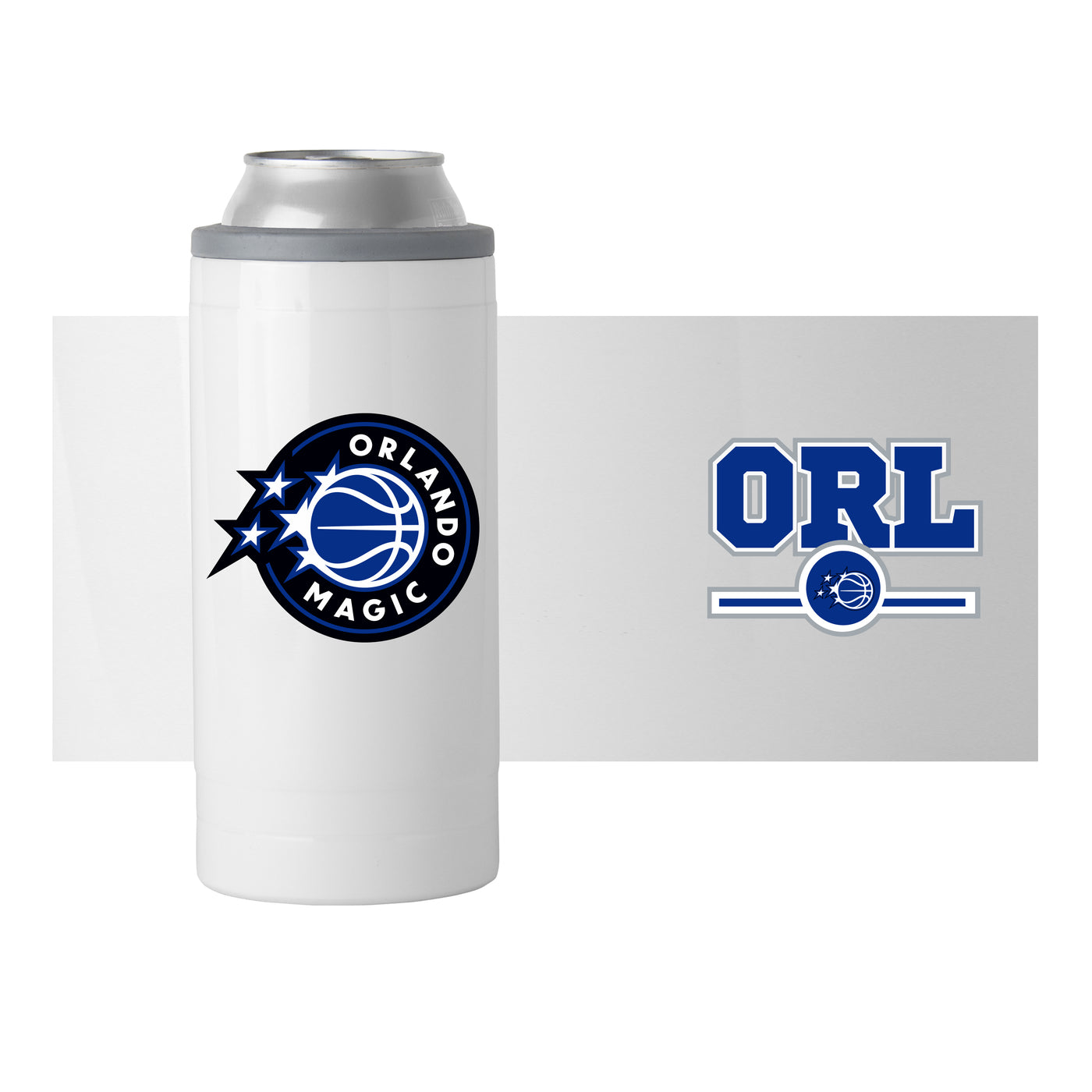 Orlando Magic Letterman 12 oz Slim Can Coolie