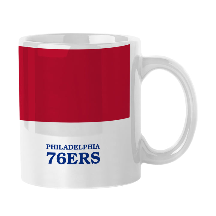 11oz 76ers coffee mug Philadelphia 76ers 11oz Colorblock Sublimated Mug