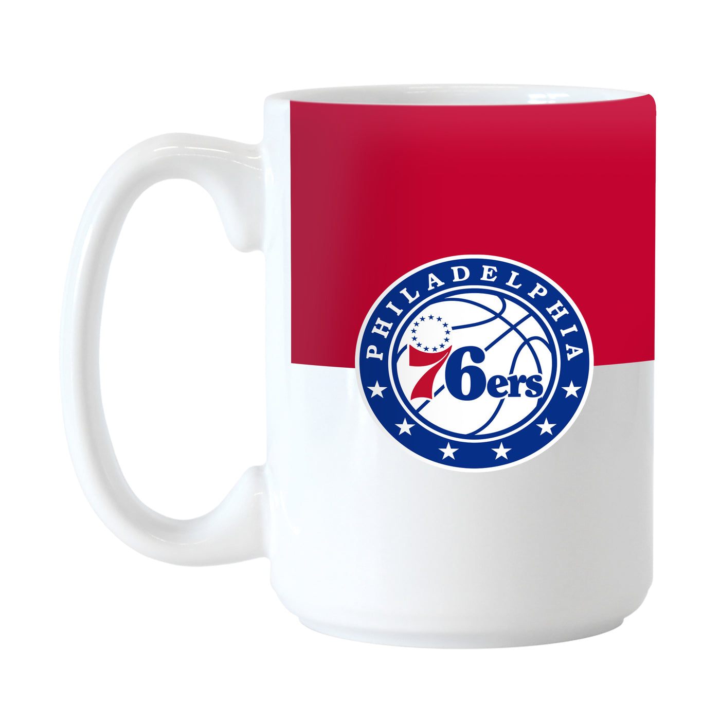 Philadelphia 76ers 15oz Colorblock Sublimated Mug