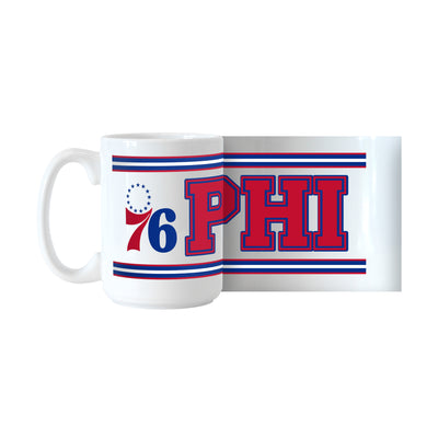 Philadelphia 76ers 15oz Overtime Stripe Sublimated Mug