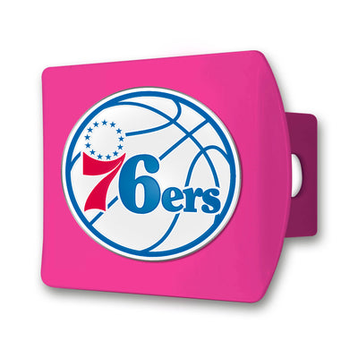 NBA - Philadelphia 76ers Color on Pink Hitch Cover
