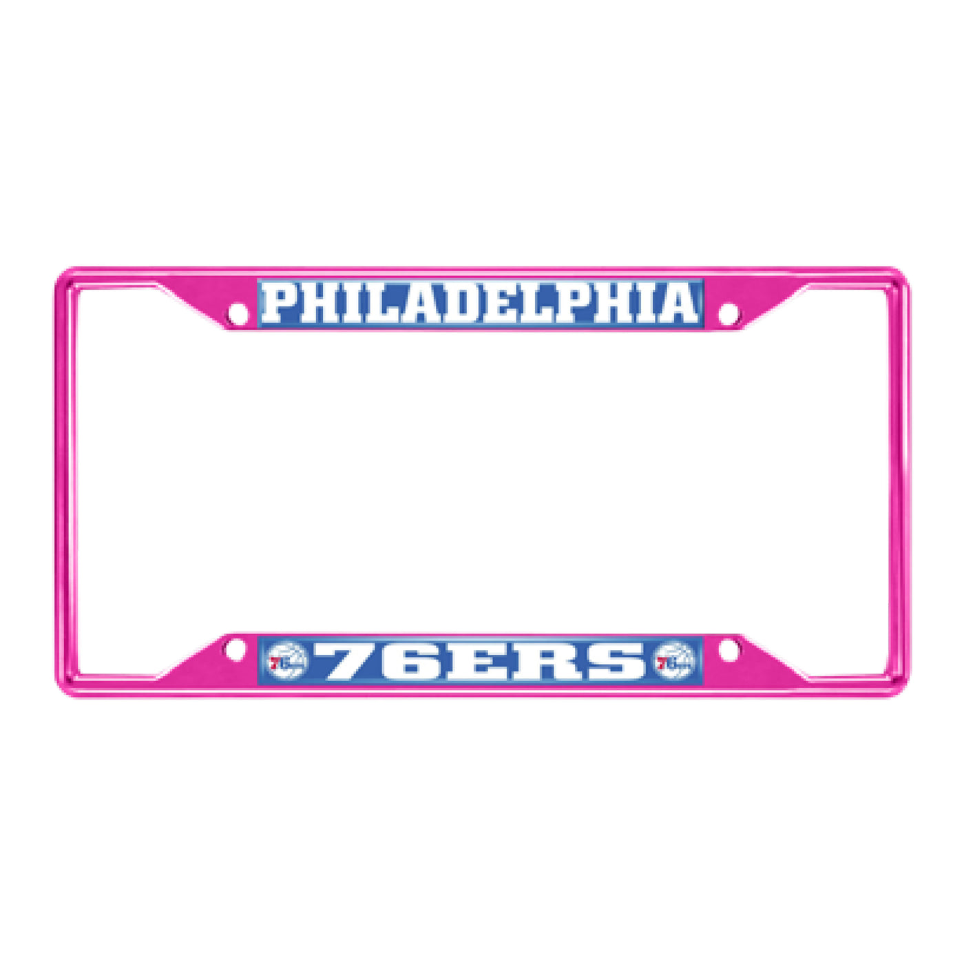 NBA - Philadelphia 76ers Pink License Plate Frame
