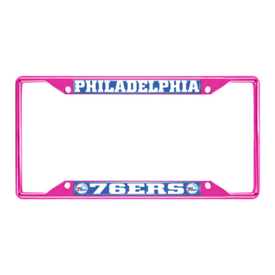 NBA - Philadelphia 76ers Pink License Plate Frame