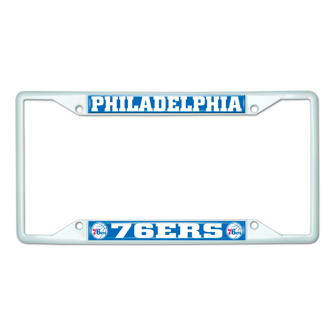 NBA - Philadelphia 76ers White License Plate Frame