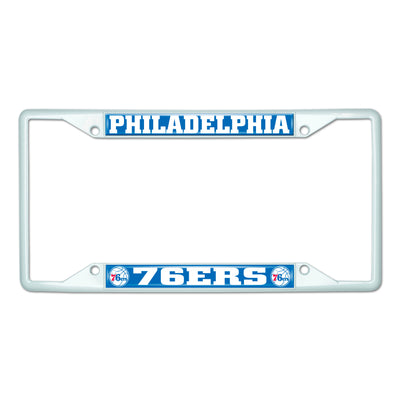 NBA - Philadelphia 76ers White License Plate Frame