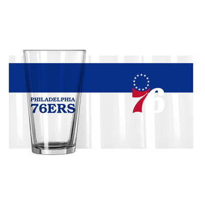 Philadelphia 76ers 16oz Colorblock Pint Glass