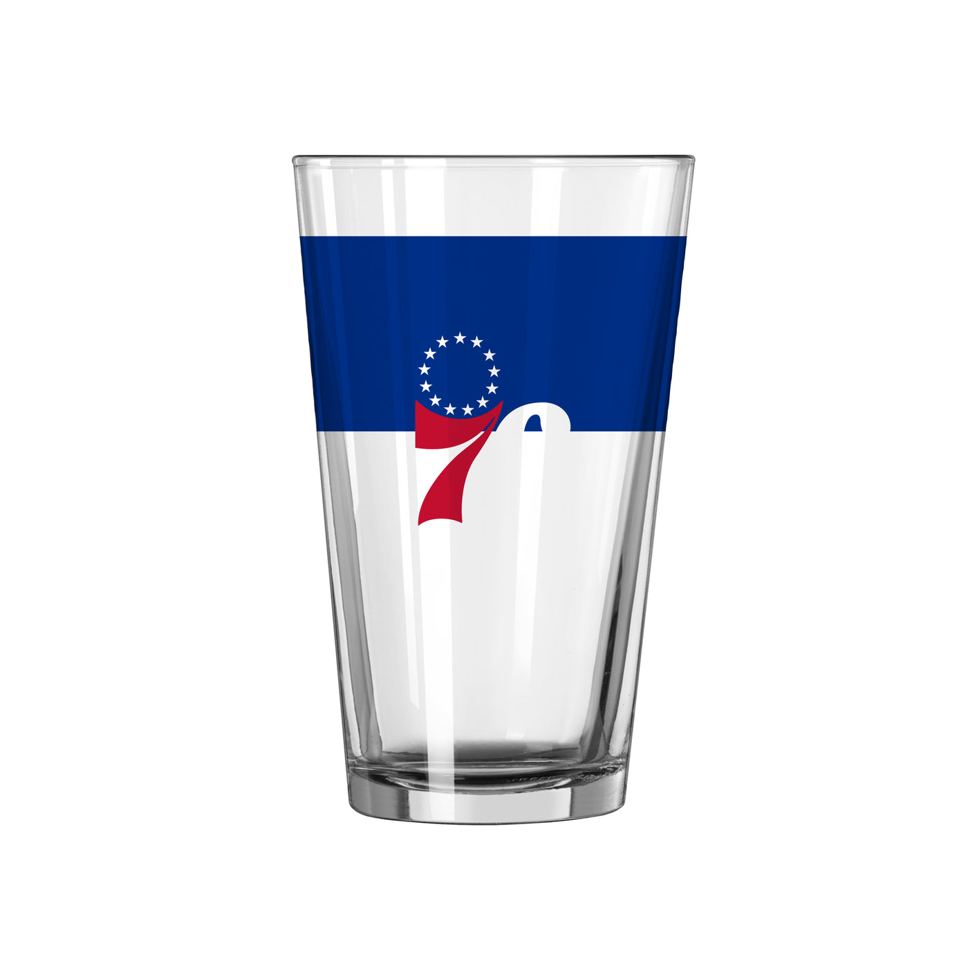 Philadelphia 76ers 16oz Colorblock Pint Glass