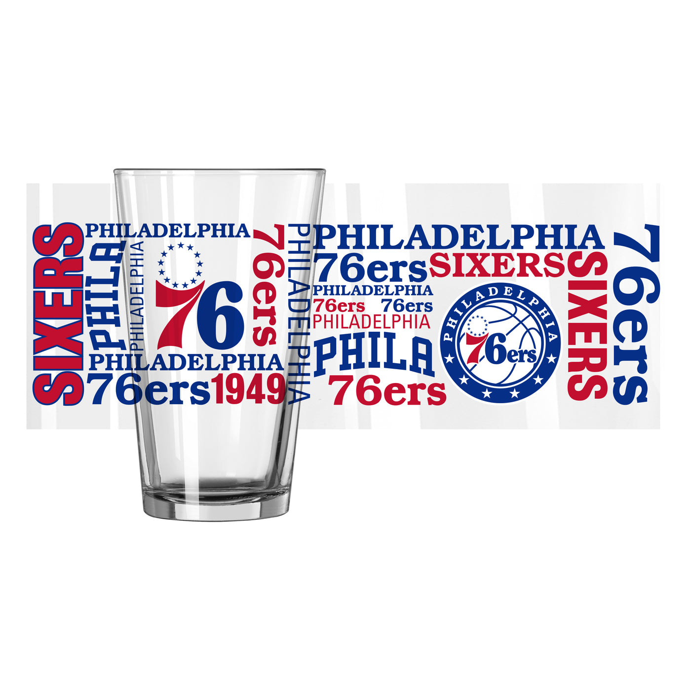 Philadelphia 76ers 16oz Spirit Pint Glass