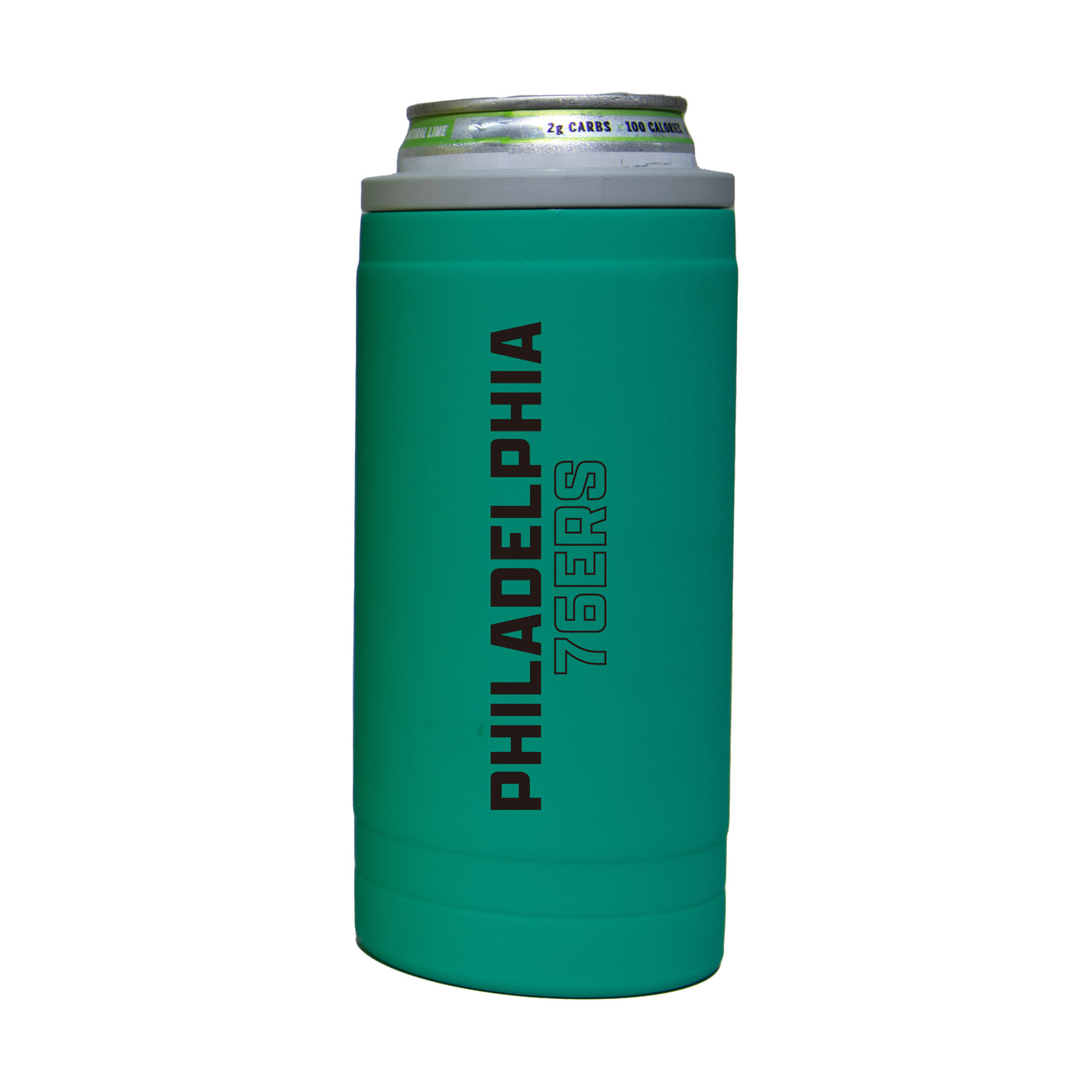 Philadelphia 76ers 12oz Optic Stacked Soft Touch Slim Coolie