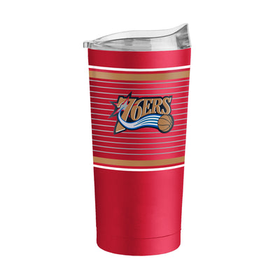 Philadelphia 76ers 20oz Retro Stripe Powder Coat Tumbler