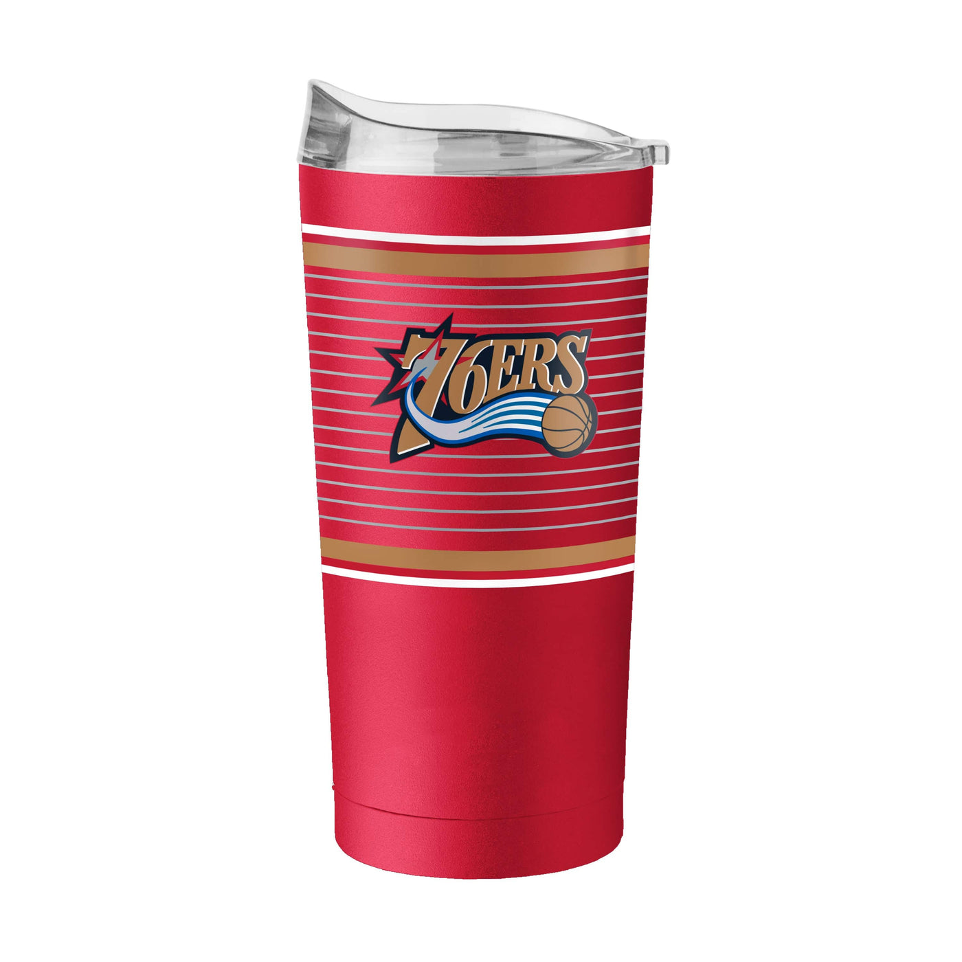 Philadelphia 76ers 20oz Retro Stripe Powder Coat Tumbler