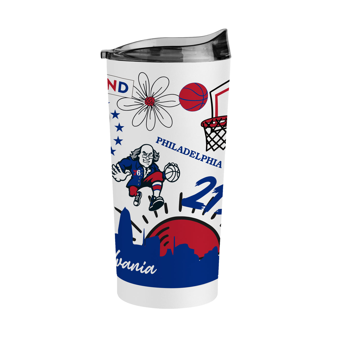 Philadelphia 76ers 20oz Native Powder Coat Tumbler