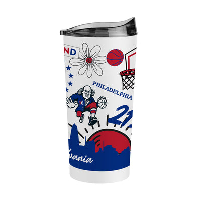 Philadelphia 76ers 20oz Native Powder Coat Tumbler - Logo Brands