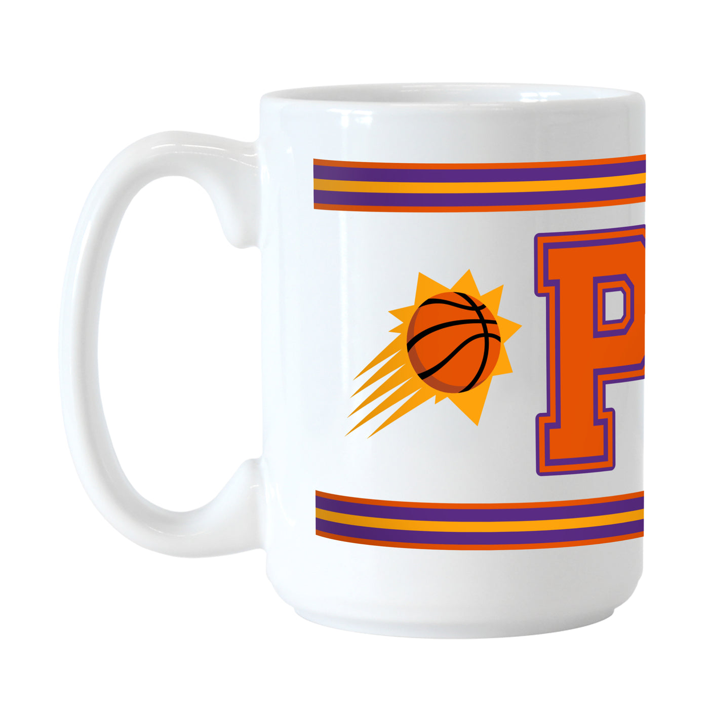 Phoenix Suns 15oz Overtime Stripe Sublimated Mug