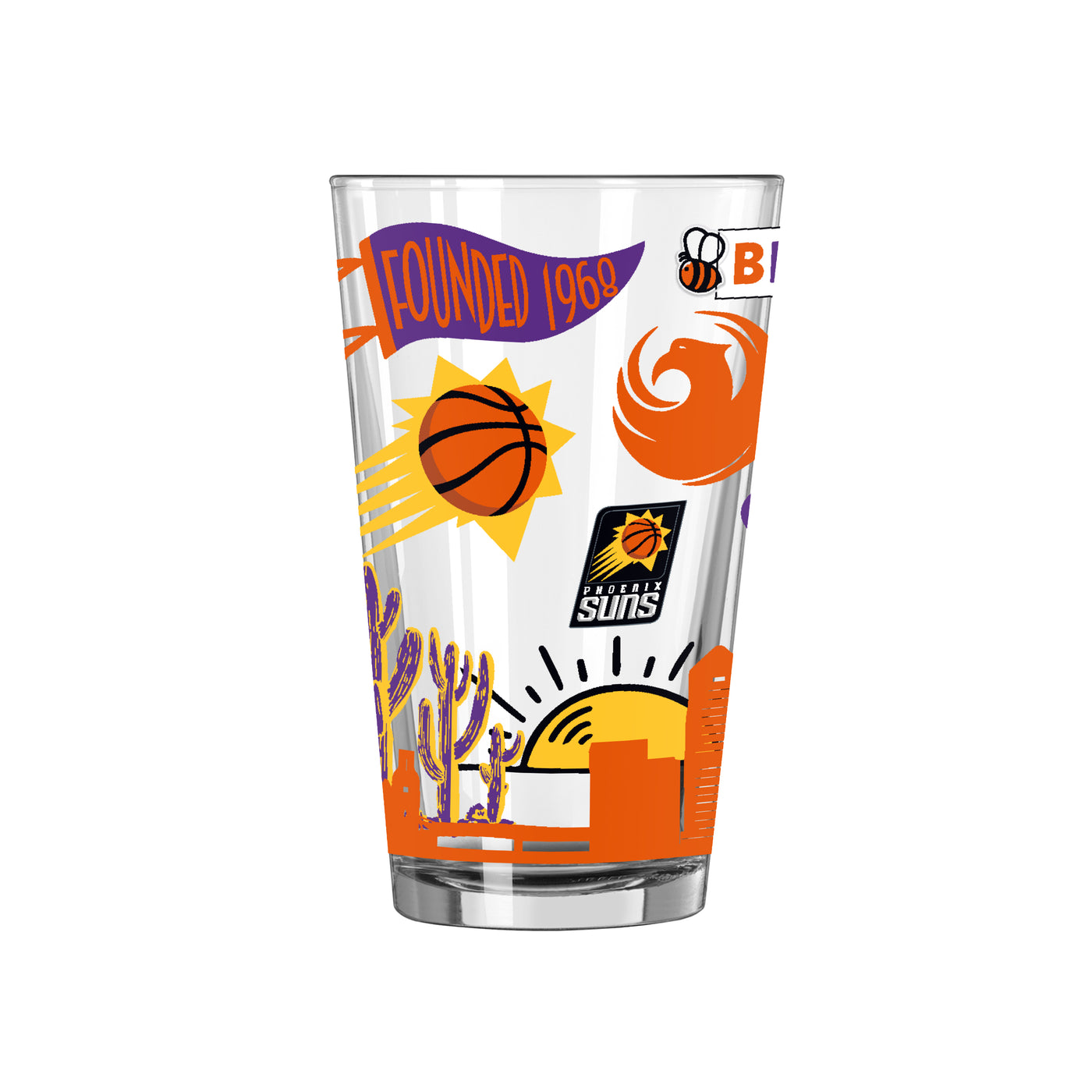 Phoenix Suns 16oz Native Pint Glass