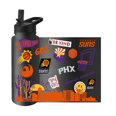 Phoenix Suns 34oz Black Native Quencher Bottle
