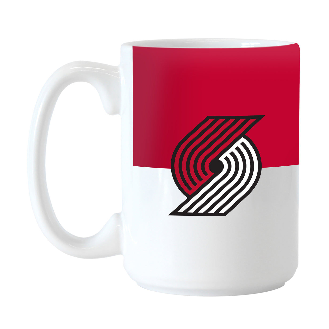 Portland Trail Blazers Color Block 15 oz Sublimated Mug