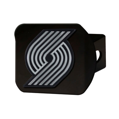 NBA - Portland Trail Blazers Chrome on Black Hitch Cover