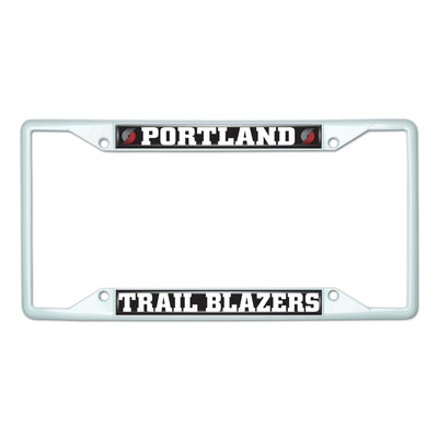 NBA - Portland Trail Blazers White License Plate Frame