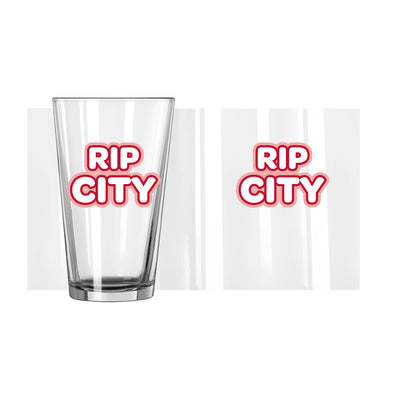 Portland Trailblazers Rip City 16oz Bubble Pint Glass