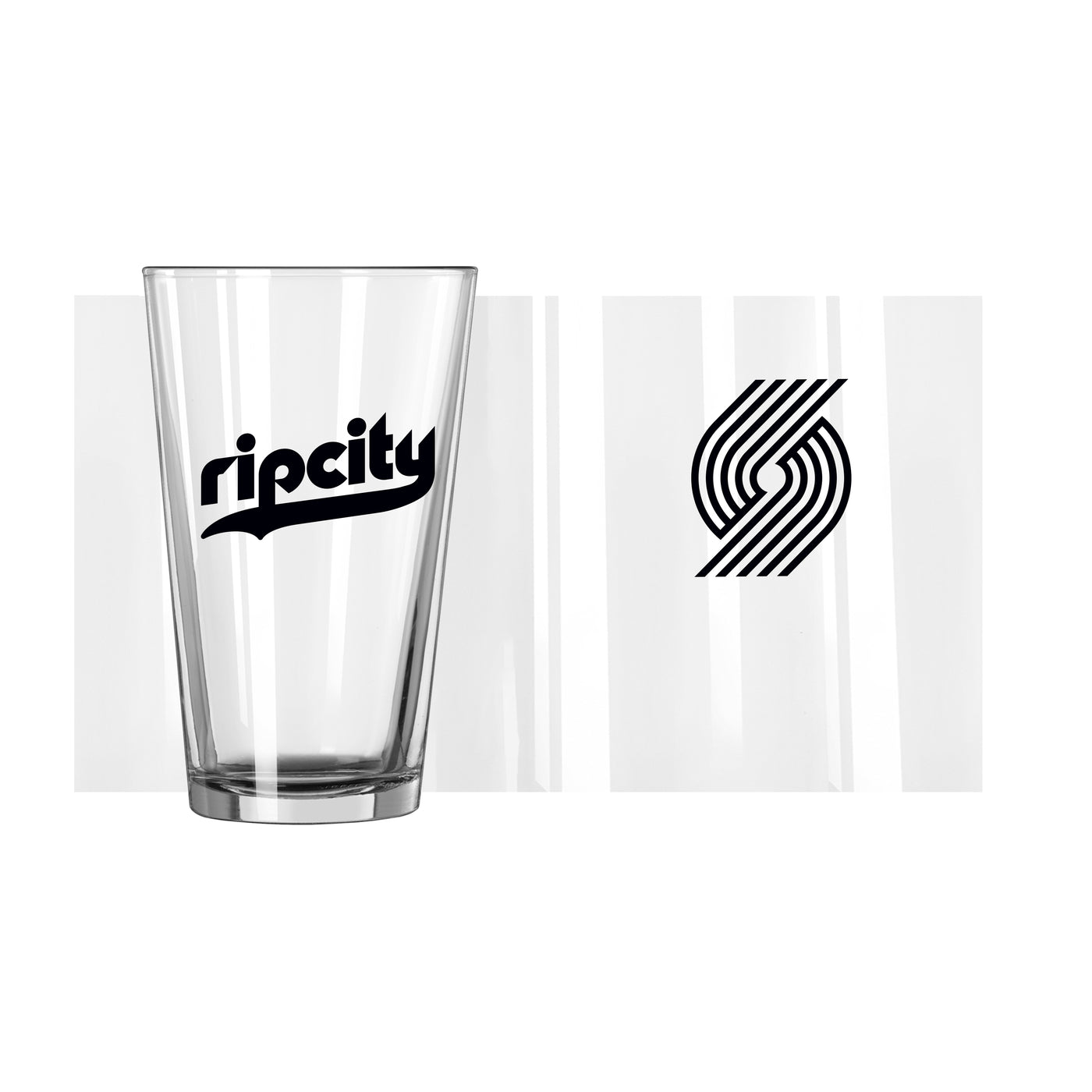 Portland Trailblazers City Edition 16oz Flipside Pint Glass