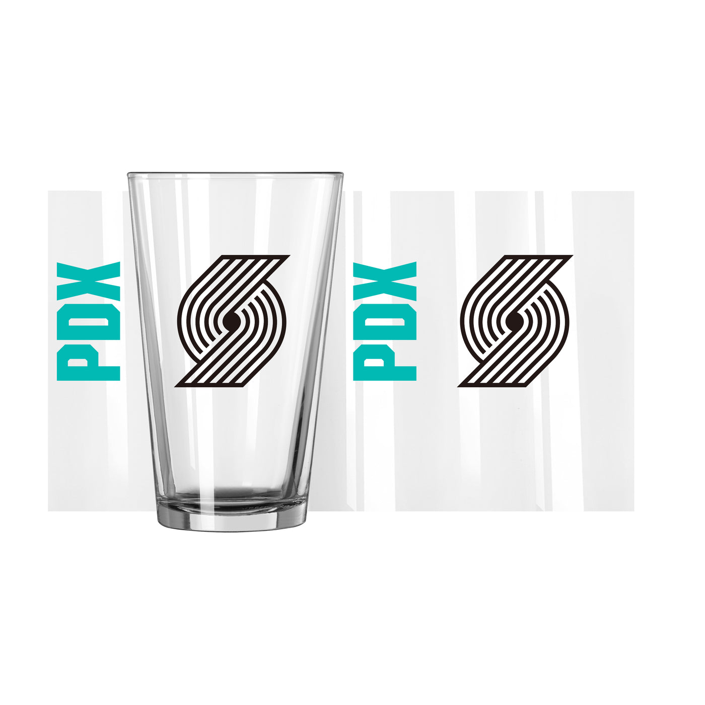 Portland Trailblazers PDX 16oz Pint Glass