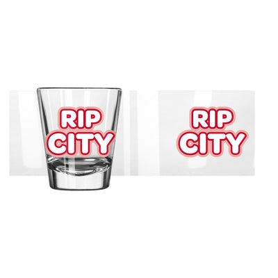 Portland Trail Blazers Rip City 2oz Bubble Shot Glass