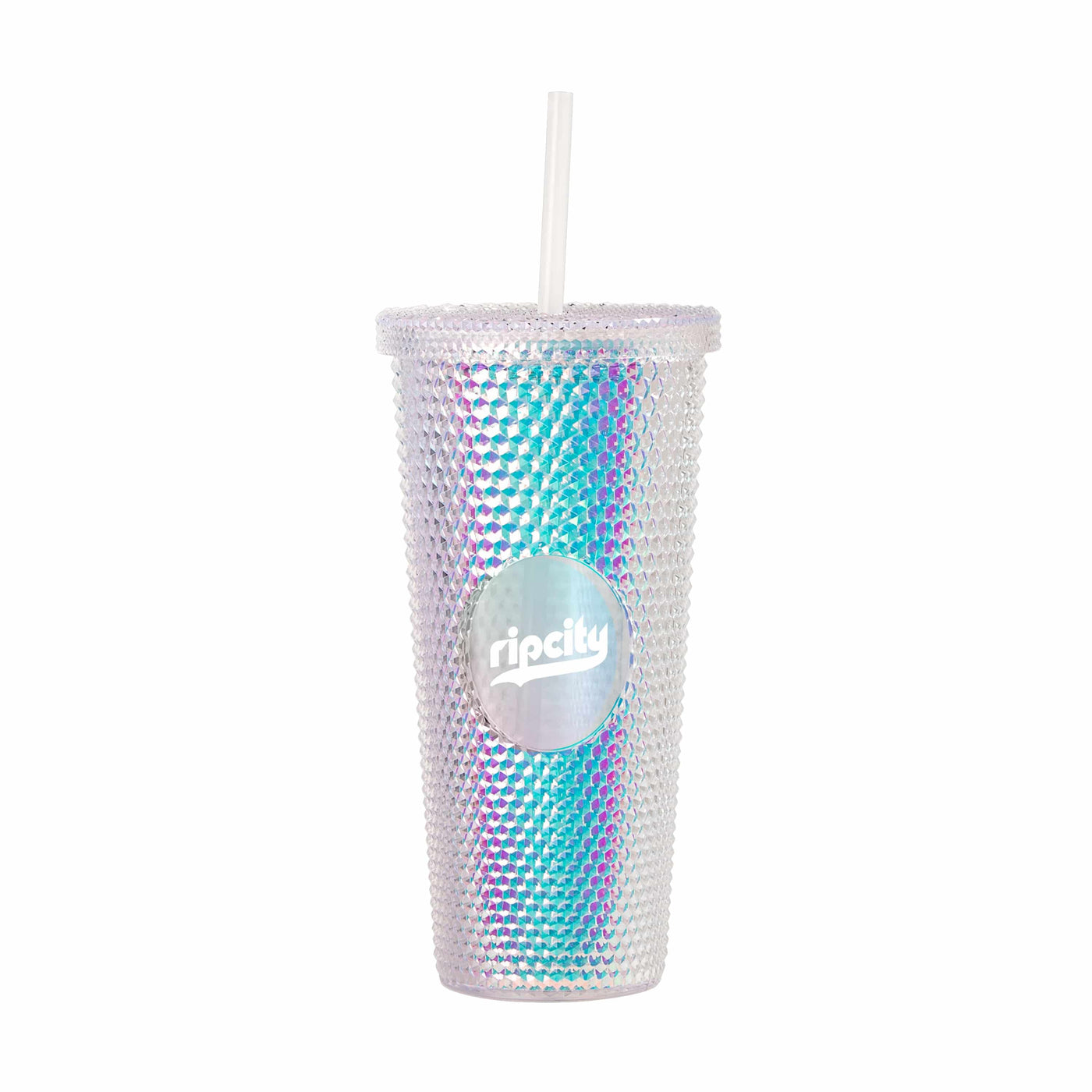 Portland Trailblazers Rip City 24oz Iridescent Studded Tumbler