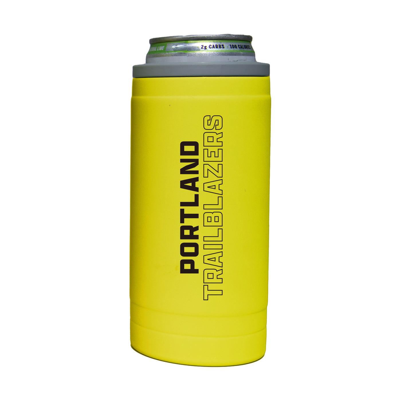 Portland Trail Blazers 12oz Cru Stacked Soft Touch Slim Coolie