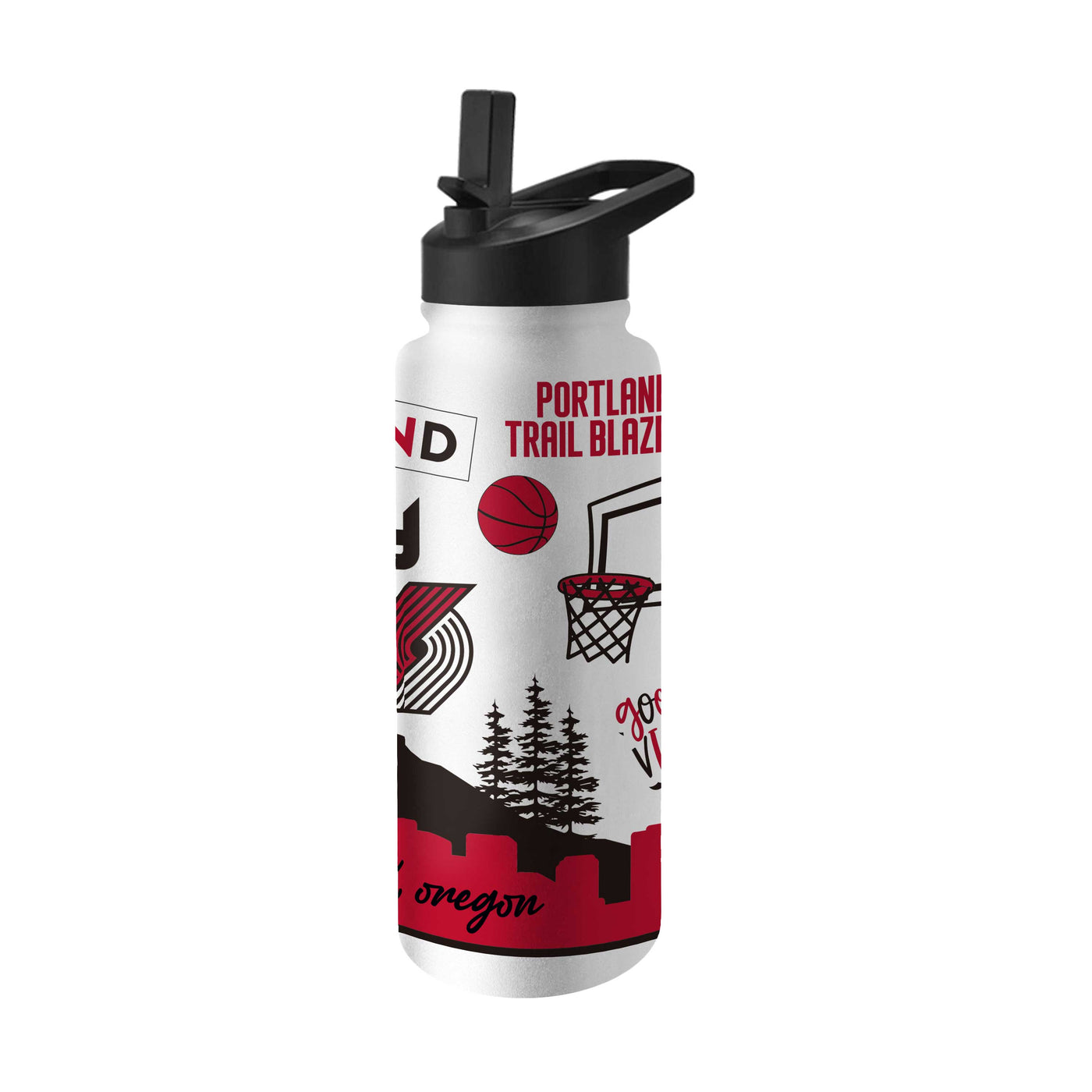 Portland Trailblazers 34oz Native Quencher Bottle