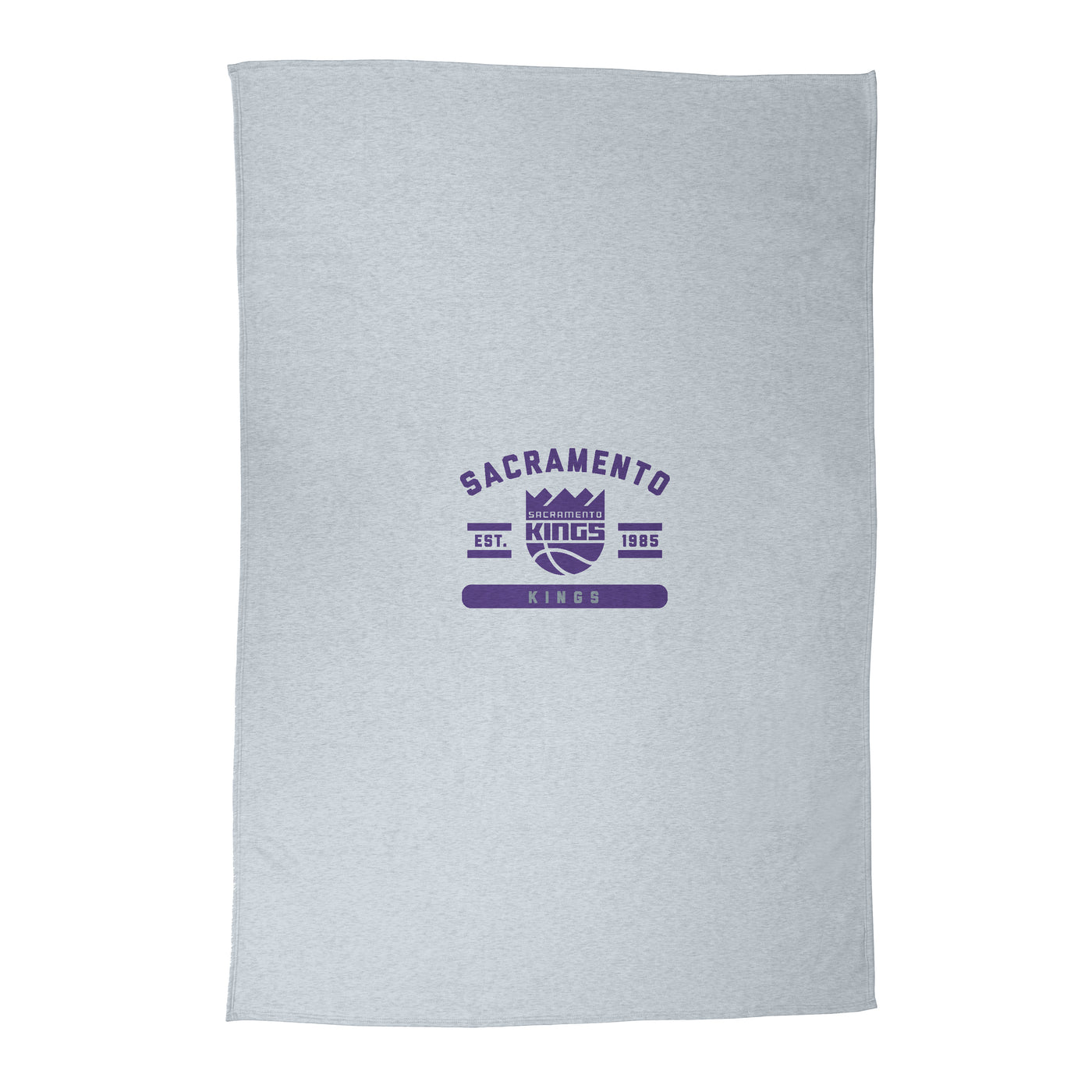 Sacramento Kings Athletic Gray Sublimated Sweatshirt Blanket