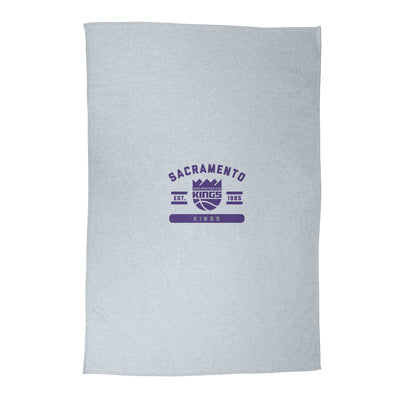 Sacramento Kings Athletic Gray Sublimated Sweatshirt Blanket