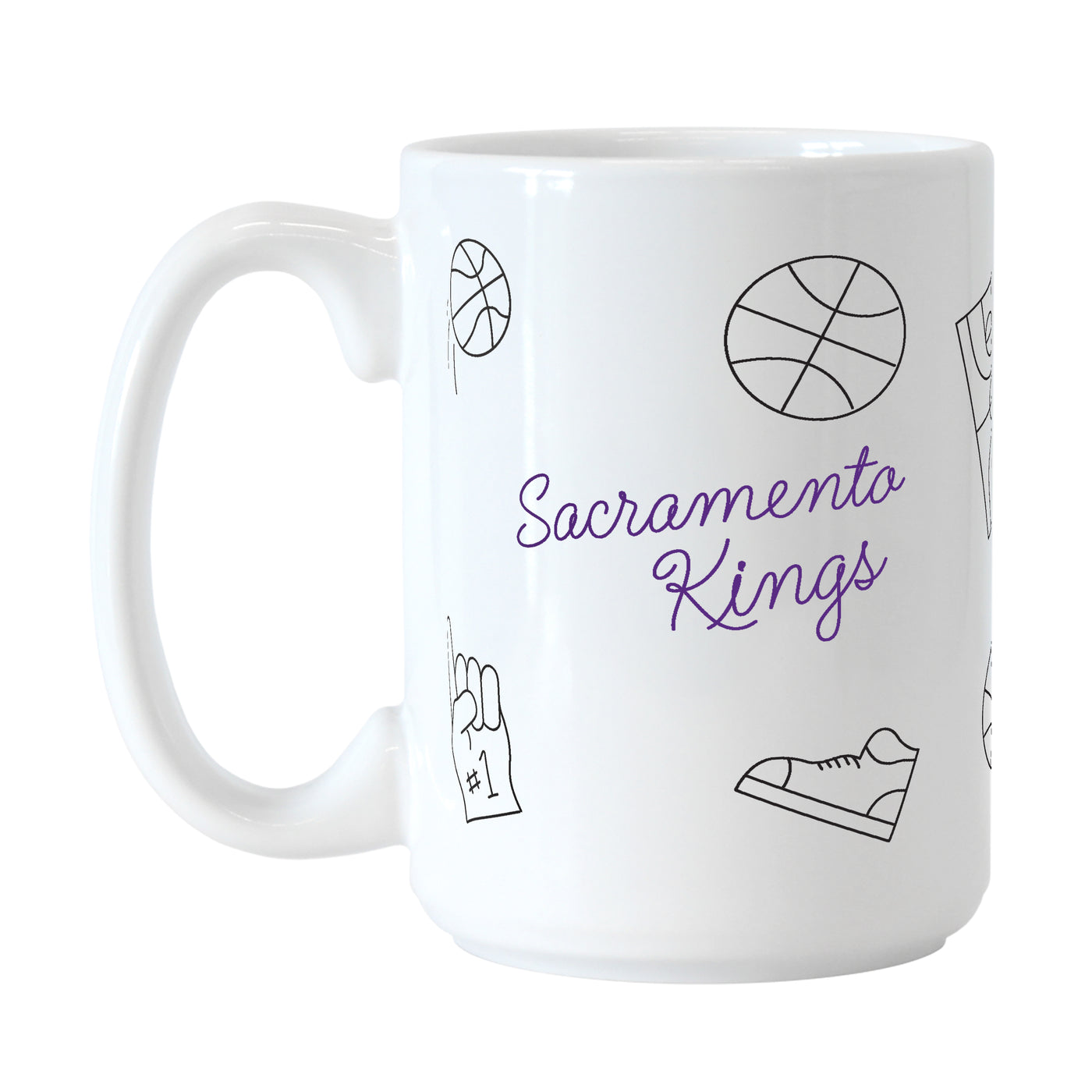 Sacramento Kings 15oz Playmaker Sublimated Mug