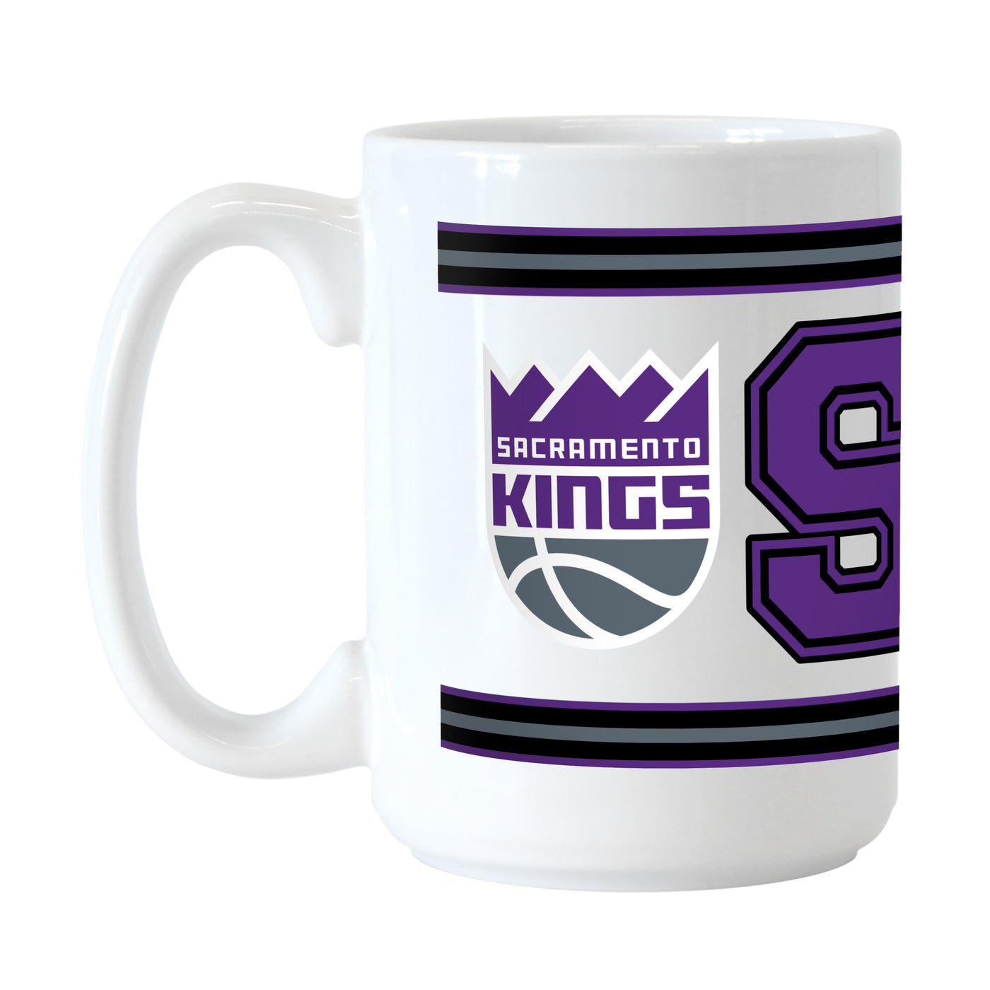 Sacramento Kings 15oz Overtime Stripe Sublimated Mug