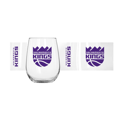 Sacramento Kings 16oz Gameday Curved Beverage Glass