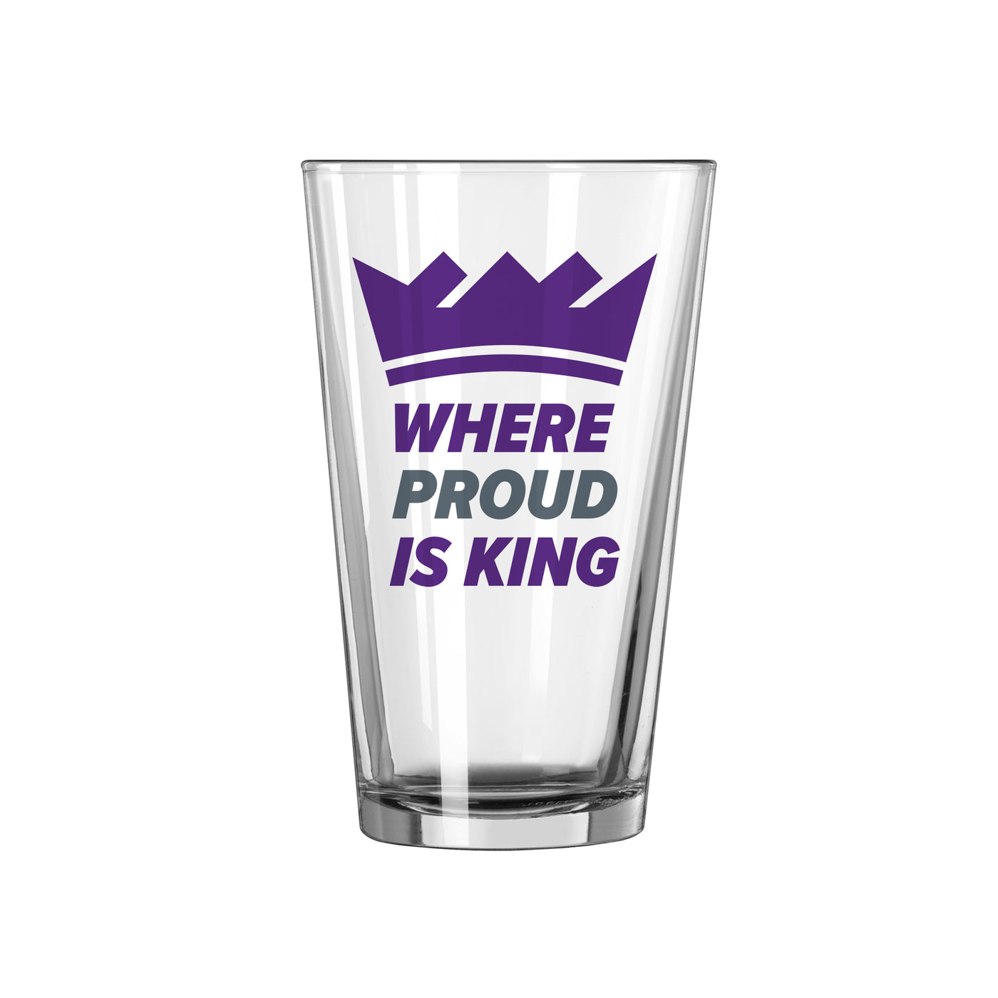 Sacramento Kings 16oz Slogan Pint Glass - Logo Brands
