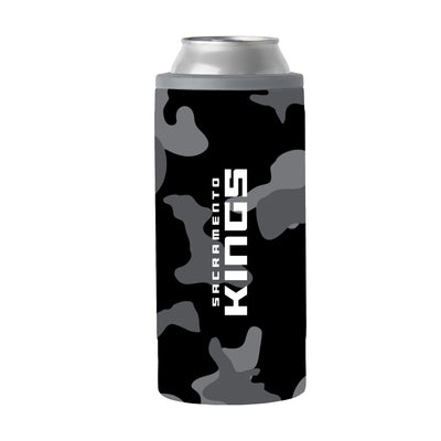 Sacramento Kings Black Camo 12oz Slim Can Coolie