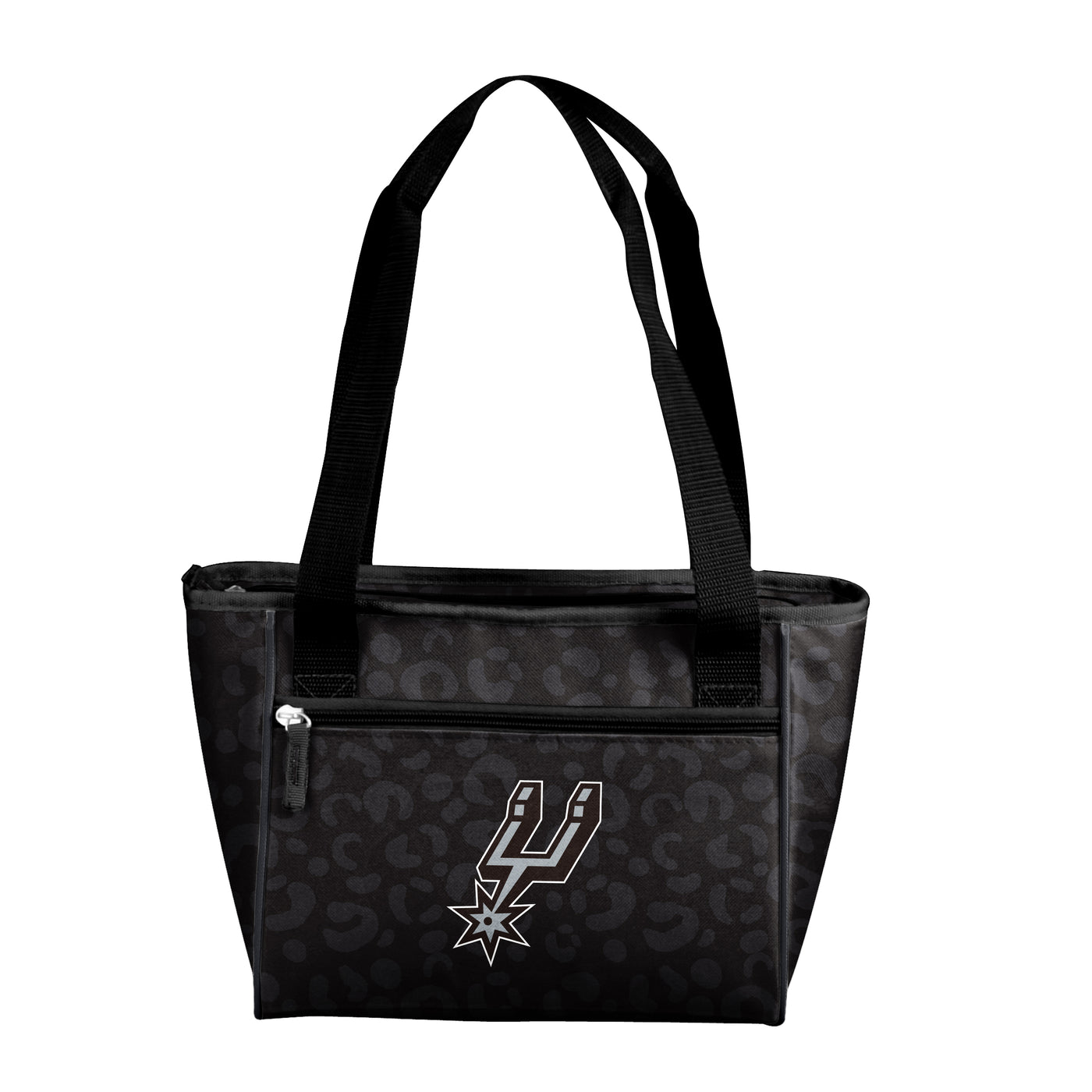 San Antonio Spurs Leopard Print 16 Can Cooler Tote