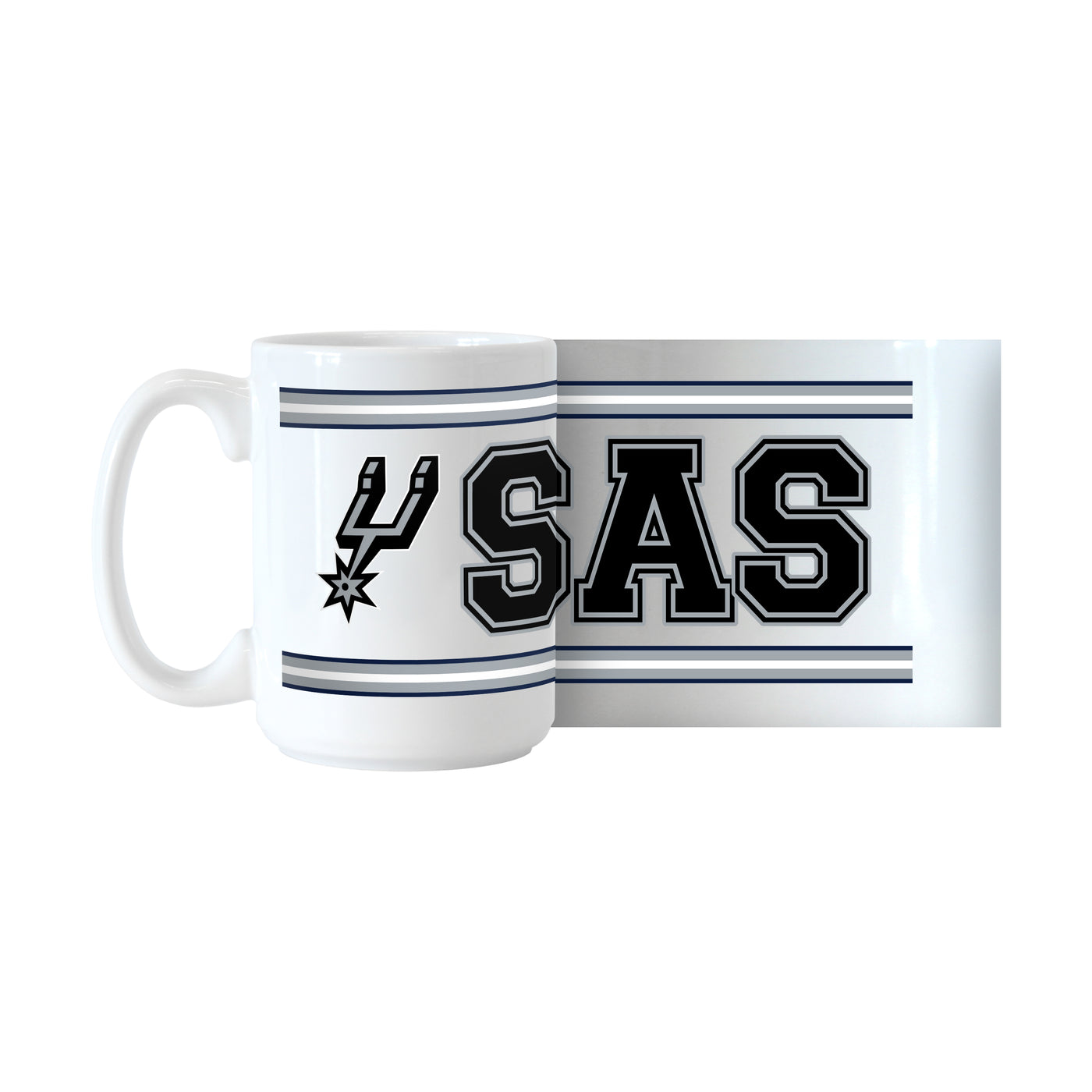 San Antonio Spurs 15oz Overtime Stripe Sublimated Mug