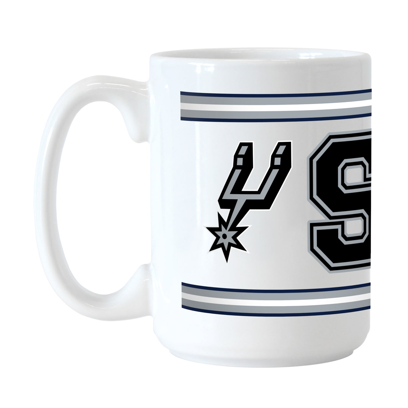 San Antonio Spurs 15oz Overtime Stripe Sublimated Mug