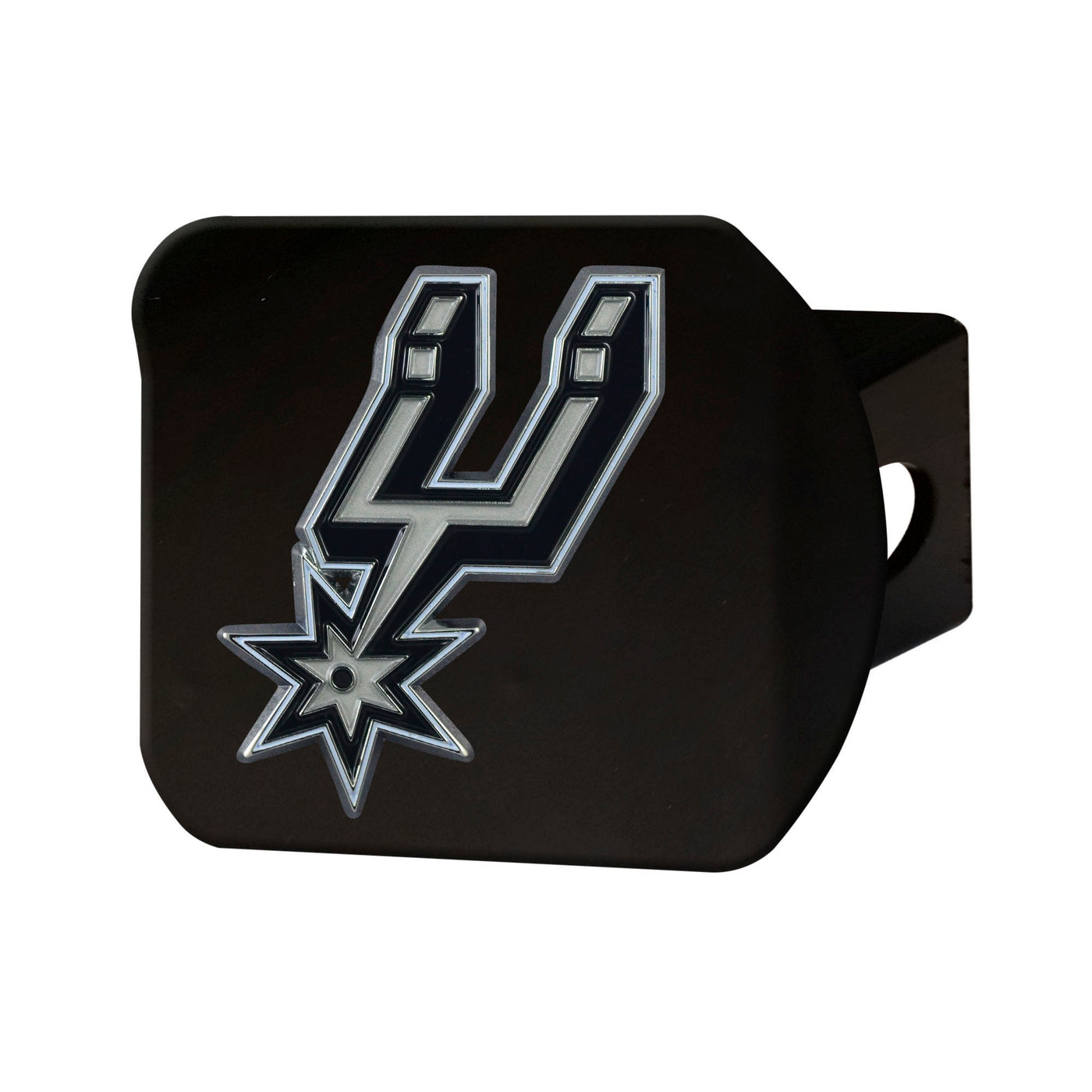 NBA - San Antonio Spurs Color on Black Hitch Cover