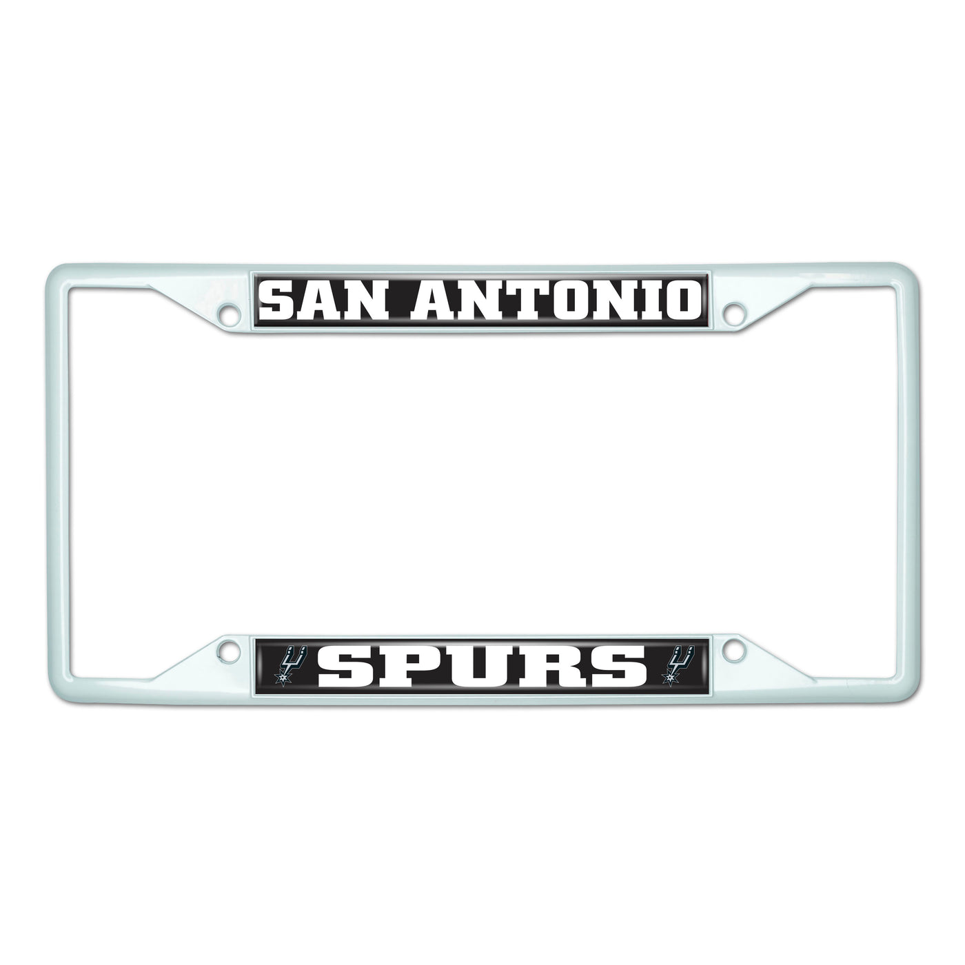 NBA - San Antonio Spurs White License Plate Frame