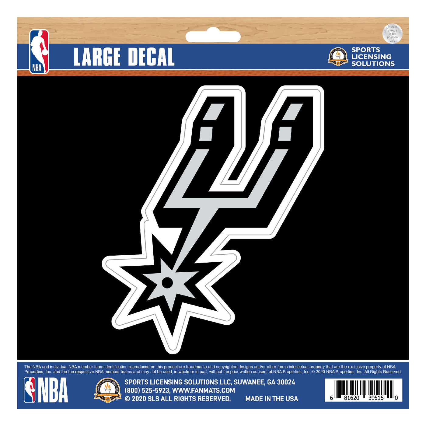 NBA - San Antonio Spurs Large Decal