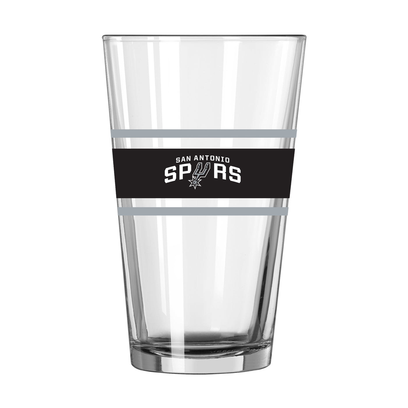 San Antonio Spurs 16oz Stripe Pint Glass