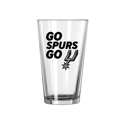San Antonio Spurs 16oz Slogan Pint Glass - Logo Brands
