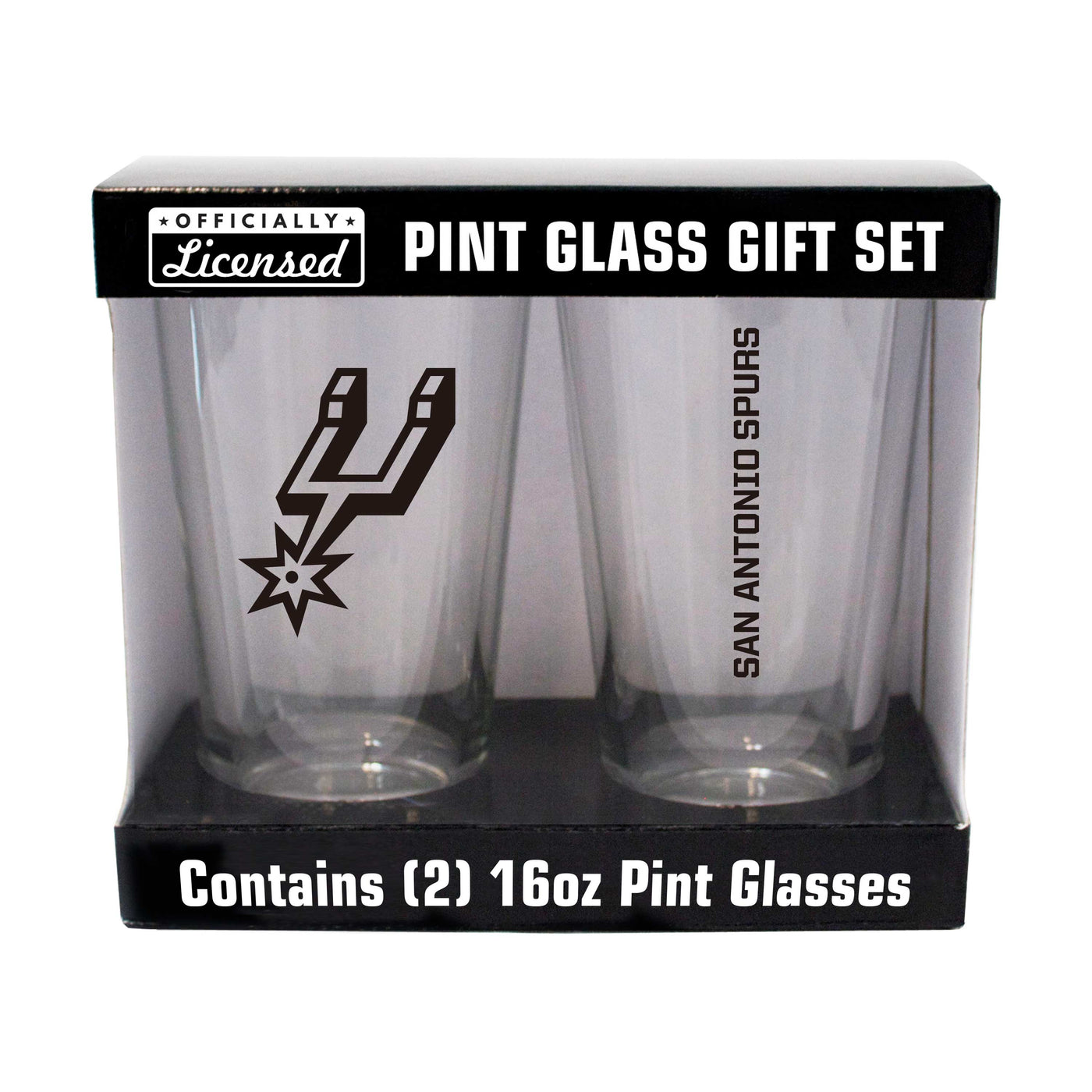 San Antonio Spurs 16oz Gameday Pint Glass 2 Pack